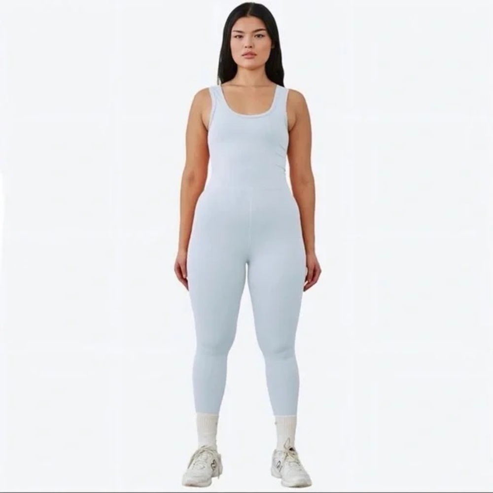 Set Active Sportswear Athletic Women's Blue Jumpsuit